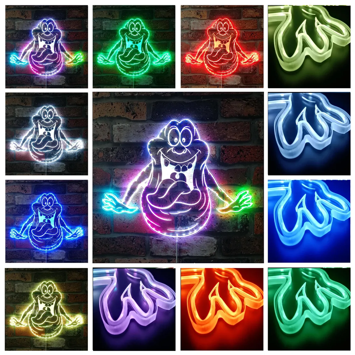 Ghostbusters Slimer RGB LED Sign