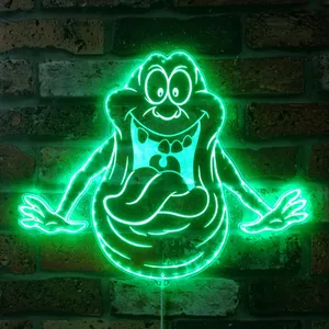 Ghostbusters Slimer RGB LED Sign