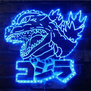 Godzilla Kaiju Art RGB LED Sign