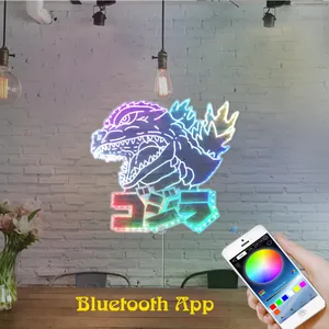 Godzilla Kaiju Art RGB LED Sign