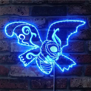 Godzilla Mothra RGB LED Sign