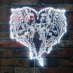 Good Omens Aziraphale and Gabriel RGB LED Sign