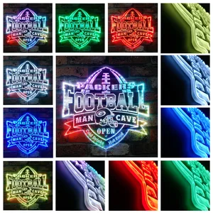 Green Bay Packers Man Cave RGB LED Sign