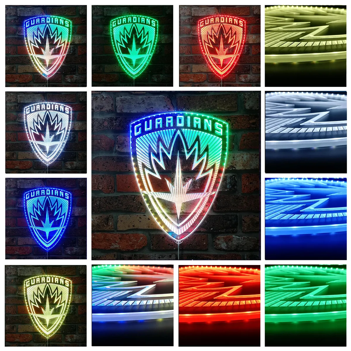 Guardians of the Galaxy Badge RGB LED Sign