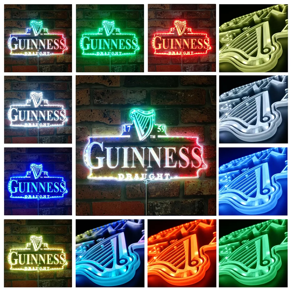 Guinness Draught RGB LED Sign