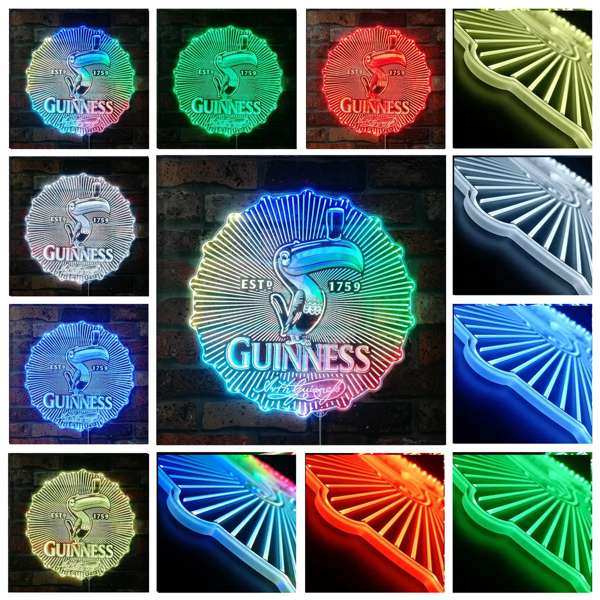 Guinness Toucan RGB LED Sign