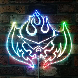 Gurren Lagann Flaming Skull RGB LED Sign