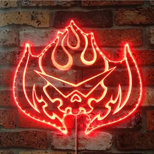 Gurren Lagann Flaming Skull RGB LED Sign