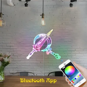 Hades 2 Melinoe Dagger and Sickle RGB LED Sign