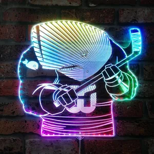 Hartford Whalers Bardown RGB LED Sign