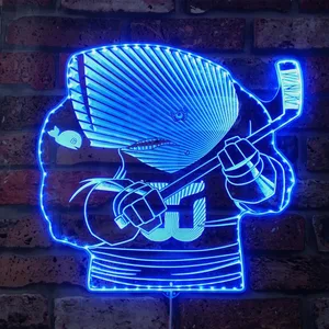 Hartford Whalers Bardown RGB LED Sign