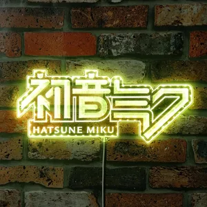Hatsune Miku Logo RGB LED Sign