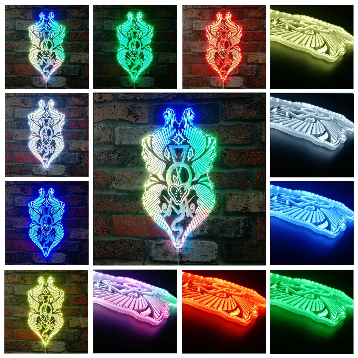 Hazbin Hotel Adam Art RGB LED Sign
