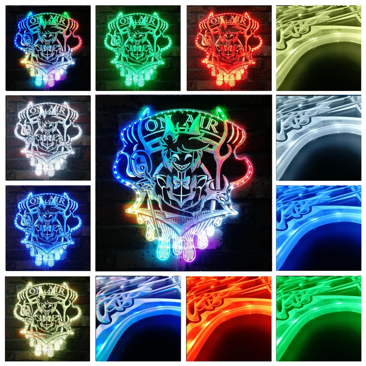 Hazbin Hotel Demon Alastor RGB LED Sign