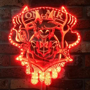 Hazbin Hotel Demon Alastor RGB LED Sign