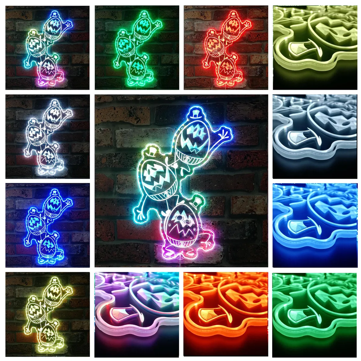 Hazbin Hotel Egg Boiz RGB LED Sign
