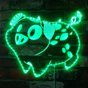 Hazbin Hotel Fat Nuggets RGB LED Sign