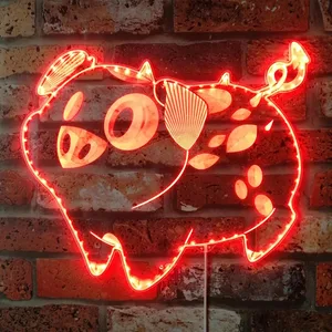Hazbin Hotel Fat Nuggets RGB LED Sign