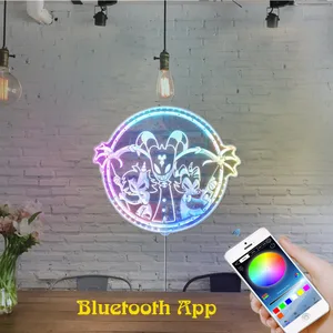 Hazbin Hotel Helluva Boss Characters RGB LED Sign