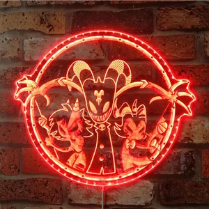 Hazbin Hotel Helluva Boss Characters RGB LED Sign