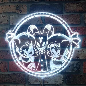 Hazbin Hotel Helluva Boss Characters RGB LED Sign