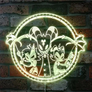 Hazbin Hotel Helluva Boss Characters RGB LED Sign