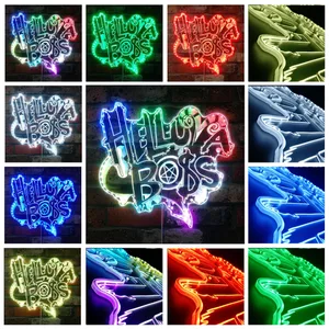 Hazbin Hotel Helluva Boss Logo RGB LED Sign