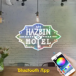 Hazbin Hotel Logo RGB LED Sign