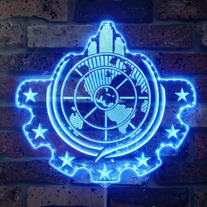 Helldivers Super Earth RGB LED Sign