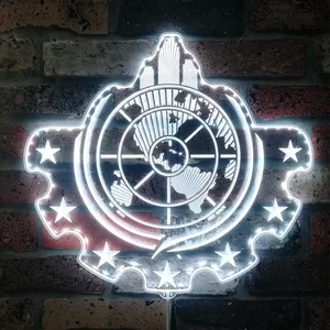 Helldivers Super Earth RGB LED Sign