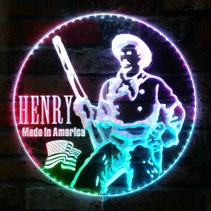 Henry Repeating Arms Logo RGB LED Sign