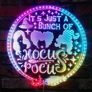 Hocus Pocus It's Just a Bunch of Hocus Pocus RGB LED Sign