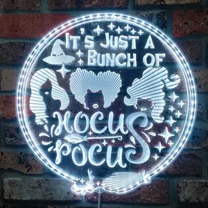 Hocus Pocus It's Just a Bunch of Hocus Pocus RGB LED Sign