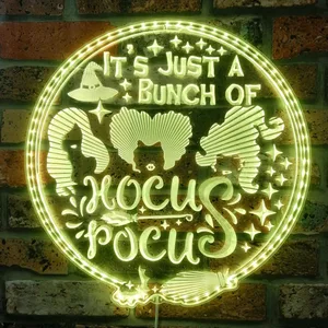 Hocus Pocus It's Just a Bunch of Hocus Pocus RGB LED Sign