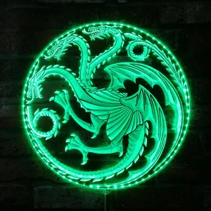 House of the Dragon Logo RGB LED Sign