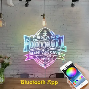 Houston Texans Man Cave RGB LED Sign