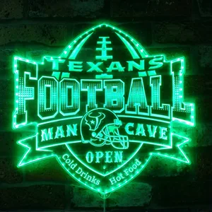 Houston Texans Man Cave RGB LED Sign