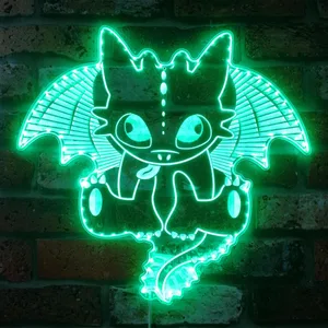 How to Train Your Dragon Toothless RGB LED Sign