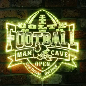 Indianapolis Colts Man Cave RGB LED Sign