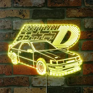 Initial D Logo RGB LED Sign