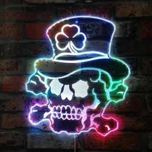 Irish Sugar Skull Irish Sugar Skull RGB LED Sign