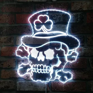 Irish Sugar Skull Irish Sugar Skull RGB LED Sign