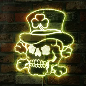 Irish Sugar Skull Irish Sugar Skull RGB LED Sign