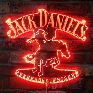 Jack Daniel's Cowboy RGB LED Sign