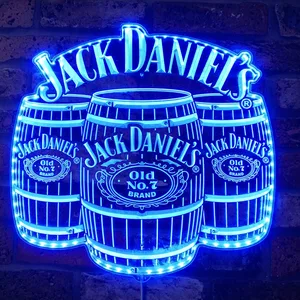 Jack Daniel's Old No. 7 Brand Barrel RGB LED Sign