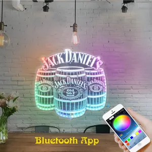 Jack Daniel's Old No. 7 Brand Barrel RGB LED Sign