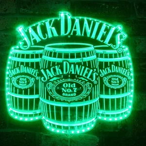 Jack Daniel's Old No. 7 Brand Barrel RGB LED Sign