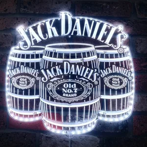 Jack Daniel's Old No. 7 Brand Barrel RGB LED Sign