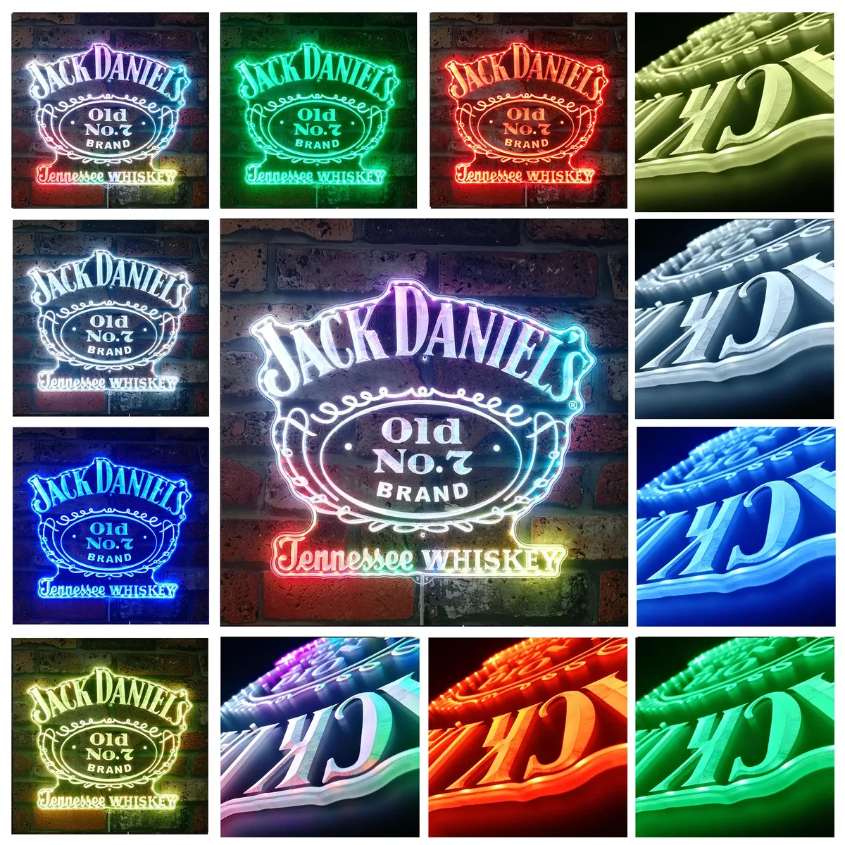 Jack Daniel's Old No.7 RGB LED Sign