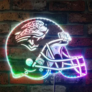 Jacksonville Jaguars Helmet Logo RGB LED Sign